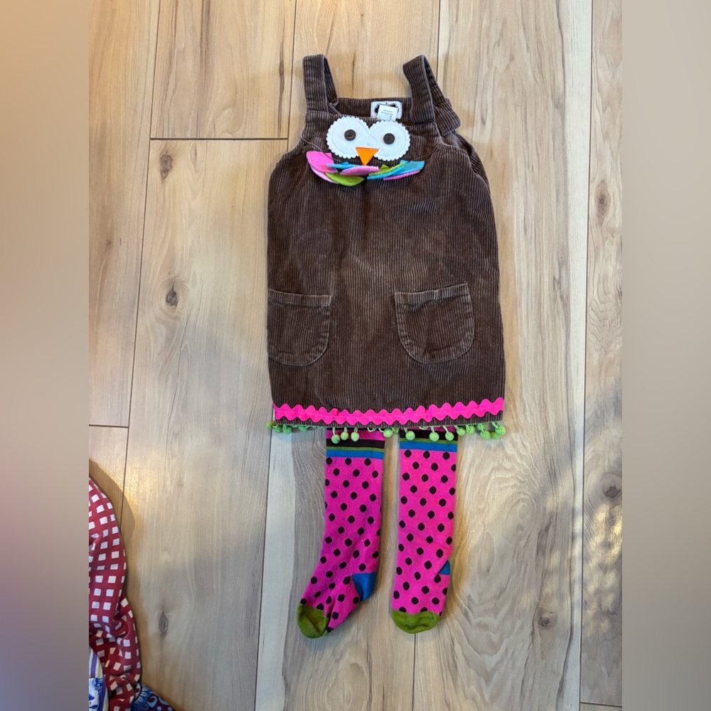 Girls Mudpie Owl Set Sz 4T